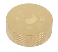 Alipis Pisapapeles de Cobre Macizo Pequeño, Redondo y Liso, Decoración Vintage para Caligrafía China y Escritorio, Accesorio Reutilizable de Metal para Oficina y Hogar