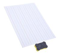 Alipis Pizarra Blanca Pequeña de Borrado en Seco Líneas Tablero de Escritura para Aprendizaje Infantil 1 Pieza Ligera y Multiusos para Oficina y Hogar