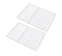 Alipis Pizarra Magnética Borrable para Nevera A3 2 Piezas Planificador Magnético Hogar Tablero de Notas Reutilizable Calendario Semanal Magnético para Organización Familiar