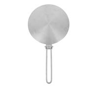Alipis Placa Guía Térmica Plegable y Desmontable 20cm Placa de Cocina de Inducción de Inducción de Acero Inoxidable Plata Apta para Cocina Gas