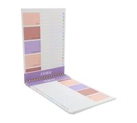 Alipis Planificador de Lista de Tareas en Espiral 3 Piezas A5 Púrpura 52 Hojas sin Fecha para Gestión Diaria, Bloc de Notas Rastreador de Actividad y Agenda Semanal para Oficina