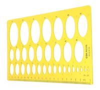 Alipis Plantilla de Dibujo Técnico Curva Naranja, Regla Geométrica de Medición en Centímetros, Herramienta para Arquitectura y Oficina, Plantilla Elipses para Proyectos Escolares y