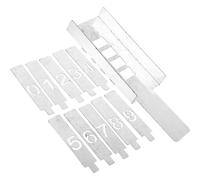 Alipis Plantillas de Números para Pintar Reutilizables de Hierro Plantilla Hueca 0-9 Ranuras Ajustables de 2 CM Juego de 4 Dígitos para Buzones y Señalización Doméstica