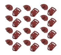 Alipis Polea Silenciosa para Puerta Corredera de Muebles, 30 Unidades, Ruedas Plásticas Resistentes Color Rojo Oscuro, Rodillos para Puertas de Armario, Herrajes para