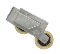 Alipis Poleas para Puertas Correderas Doble Rueda de Cobre y Rodamiento de Bolas, Acero Inoxidable, Funcionamiento Suave y Efecto Silencioso para Accesorios de Muebles Hogar