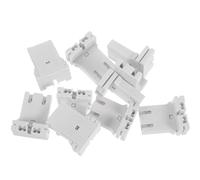 Alipis Portalámparas en U para Tubos Fluorescentes T8 y T12 Base de Lámpara de Plástico PC Resistente Enchufe de Luz para Instalación Rápida Kit de 10 Unidades para Uso Doméstico y