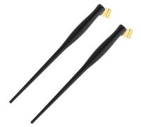 Alipis Portalápices de Caligrafía Profesional de Resina, Soporte Ergonómico para Plumillas Intercambiables, Set 2 Piezas Color Dorado, Adecuado para Dibujo Artístico y Escritura Creativa
