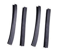 Alipis Protector Anticolisión para Tabla de Monopatín 2 Pares de Fundas de Goma Negras de 22 CM Diseño U Ajustable Funda Protectora Resistente para Skate Infantil y Juvenil