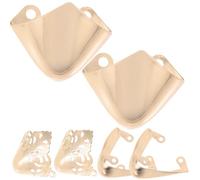 Alipis Protector de Botas para Punta de Tacón Alto Dorado de Hierro, 2 Pares, Cubierta Protectora y Decoración para Zapatos en Bodas y Fiestas