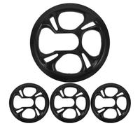 Alipis Protector de Cadena Protección Extendida para Platos de 4 Agujeros Negro de Plástico Paquete de 4 Piezas para Bicicleta de Montaña para Ciclismo