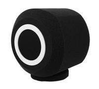 Alipis Protector de Micrófono Antiviento C1 Filtro de Esponja Negra y Marco Claro, Cubierta Insonorizada para Reducción de Ruido, Accesorio para Equipo de Grabación y Producción Musical