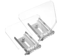 Alipis Protector Ocular para Amoladora de Banco Pequeño Transparente 2 Piezas Tornillos Acero Inoxidable Soporte Resistente Kit de Protección para Muelas Uso Industrial