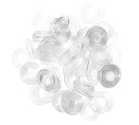 Alipis Protectores Antideslizantes para Muebles 100 Unidades, Almohadillas Redondas de Plástico PP Transparente 24 Mm de Diámetro y 2,2 Mm de Grosor, Ideales para Mesas de Vidrio