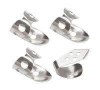 Alipis Púas Ajustables Para Dedo Pulgar 4 Unidades De Metal Huecas Para Guitarra, Banjo y Resonador, Control Preciso y Protección De Uñas, Accesorios De Guitarra Profesionales Para Músicos
