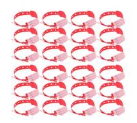 Alipis Pulseras de Identificación Hospitalaria de Pvc Rojo para Adultos, 100 Unidades, Ajustables E Impermeables, Pulseras Médicas para Paciente, Uso en Hospitales y Eventos