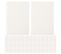 Alipis Recambios de Hojas Sueltas Cuadriculadas A5 Papel Blanco para Cuadernos y Agendas 6 Paquetes de 45 Hojas Recambio para Carpetas y Diarios Uso Escolar y Profesional
