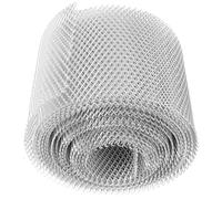 Alipis Red de Aleación de Aluminio para Canalones 15cm X 600cm, Malla Protectora Antihojas, Filtro para Canalones de Lluvia, Protector de Canaletas para Exteriores, Uso en Techos, Rollo