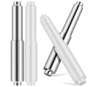 Alipis Reemplazo del Rodillo del Soporte del Papel Higiénico: Soporte De Papel Higiénico De Plástico De 6 Piezas Rollo De Papel Higiénico Ajustable Rodillo con Resorte Varilla del