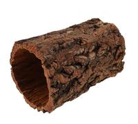 Alipis Refugio para Reptiles en Tronco Hueco de Madera Color Café Simulación Natural y Seguridad Mejorada para Terrarios Bioactivos y Hábitats de Vivario