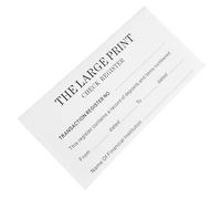 Alipis Registro de Chequera y Libro de Contabilidad Personal Letra Extragrande, Cuaderno Portátil para Gestión Financiera y Control de Gastos en Movimiento