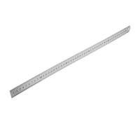 Alipis Regla de Acero Inoxidable 500 Mm X 0,7 Mm Doble Escala Métrica en Pulgadas, Regla de Geometría de Oficina Reforzada, Herramienta de Medición Precisa para Dibujo, Ingeniería