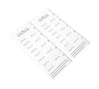 Alipis Regla de Calibre de Aguja Acrílica Transparente 2 Piezas para Tejer y Crochet, Herramienta de Medición Precisa para Puntadas, Compacta y Portátil para Manualidades y Costura