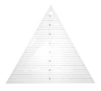 Alipis Regla de Costura Acrílica Triangular 8 Pulgadas, Plantilla para Acolchado 60° Equilátero, Herramienta para Patchwork Casero y Manualidades de Confección