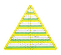 Alipis Regla para Patchwork Hexagonal de Plástico Transparente Regla de Costura Multifuncional para Medir Tela Herramienta de Medición para Acolchado y Manualidades 1 Unidad