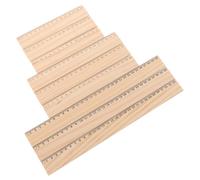 Alipis Reglas de Madera Rectas 9 Piezas Centímetros, Conjunto Multifunción para Dibujo y Medición, Tamaño 15, 20 y 30 Cm, Uso Doméstico y Escolar, Herramienta Portátil para Oficina