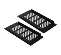 Alipis Rejilla de Ventilación de Aleación de Aluminio 100X200 MM para Muebles Cubierta Transpirable Resistente Humedad 2 Piezas para Armarios Gabinetes y Closets