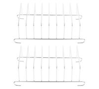 Alipis Rejilla para Freidora de Aire 2 Piezas Accesorio de Cocina 304 Acero Inoxidable Soporte para Pan Tostado Compatible Horno y Microondas Herramienta para Hornear y Asar