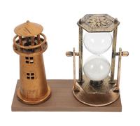 Alipis Reloj de Arena Vintage de Grabado con Diseño Faro Temporizador Decorativo Duradero para Oficina y Salón Adorno de Mesa Elegante y Atractivo