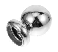Alipis Remate de Pasamanos de Escalera Esférico de Acero Inoxidable Plata para Decoración y Uso en Barandillas Interiores Modernas