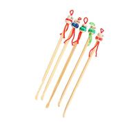 Alipis Removedor y Cera de 12 Dibujos de Madera Animados Adorable de Piezas, Limpiador Ligero Creativo Eliminar Tapones de Oído Diseño Color Aleatorio