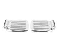 Alipis Reposapiés Pedal Resistente Fácil de Transportar y Mejorar la Movilidad para Silla de Ruedas de Aleación de Diseño Simple y Elegante en Color Plata, 1 Par