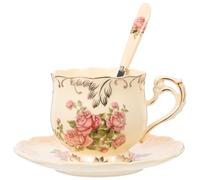Alipis Retro Taza de Café Platillo 250ml, de Cerámica