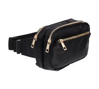 Alipis Riñonera Deportiva para Mujer Negra de Nailon, Ligera y Ajustable, Bolsa de Cintura Portátil, Adecuado para Senderismo, Ciclismo y Correr, Bolso de Viaje Práctico y Duradero