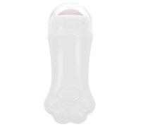 Alipis Rodillo Masajeador Facial de Piedra de Cuarzo Rosa en Forma de Pata de Gato 1 Unidad Tamaño Compacto para Cuidado Facial Mujeres Uso Diario Belleza