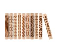 Alipis Rodillo y Creación Precisa de Texturas 10 Piezas de Arcilla de Madera de Textura Mango para Modelado Cerámico Adecuado para Enseñanza de Cerámica