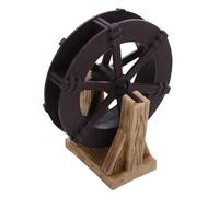 Alipis Rueda de Agua para Pecera con Soporte Decoración Feng Shui Mini Fuente de Mesa para Paisaje Micro Acuario y Escritorio Multifuncional para Jardines Zen y Hogar