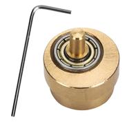 Alipis Rueda Excéntrica Ajustable para Máquina de Tatuajes Rueda de Leva Giratoria de Aleación Dorada con Tornillo y Llave Hexagonal Interior de 15 MM Repuesto de Cojinete para