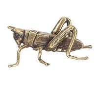 Alipis Saltamontes De Latón Decoración De Cricket De Metal Insectos Esculturas Artísticas Decoración Coleccionable para El Hogar Decoración De Animales De Latón para Estantería De