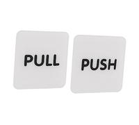 Alipis Señal Adhesiva de Empujar y Tirar para Puerta Principal y Salida Letrero Puerta Corredera Pegatina Tirar Empujar Señal para Baño Oficina Tienda Salón Ventana