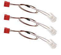 Alipis Sensor de Temperatura Ntc50K 2 Cables para Calefactor Diésel de Estacionamiento Carcasa Cerámica Marrón Sensor de Sobrecalentamiento con Conector Cuadrado Pack de 3 Unidades