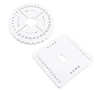 Alipis Set de 2 Discos de Trenzado para Pulseras, Herramientas de Bordado Manual Diy, Tabla de Tejido de Cordón para Abalorios, Kit Práctico para Manualidades de Joyería Artesanal