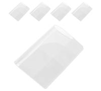Alipis Set de 5 Fundas Protectoras de Pasaporte de PVC Impermeables y Portátiles, Organizador Confiable para Documentos de Viaje en Casa y Durante Viajes