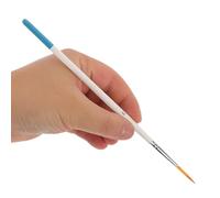 Alipis Set de 6 Pinceles de Pelo de Nailon Punta Fina para Detalles Finos Mini Pinceles para Acuarela Óleo y Manualidades Artísticas Color Azul Adecuado para Entintar Cómics y