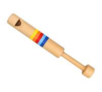 Alipis Silbato de Madera para Tirar y Empujar, Flauta Silbato Educativa de Aprendizaje, Mini Juguete Musical Colorido para Niños, Instrumento de Viento Seguro y Creativo