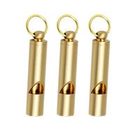 Alipis Silbatos de Cobre Vintage 3 Unidades Llavero Retro Silbato de Emergencia para Supervivencia al Aire Libre y Camping Sonido Alto y Nítido Resistente y Seguro para Entrenamiento
