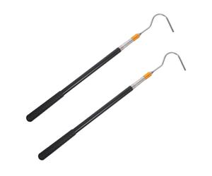 Alipis Sistema de Ganchos Telescópicos para Escalera de Ático 2 Piezas Poste Extraíble Barra para Abrir Puertas Ventanas Altas y Tragaluces Herramienta Versátil para Acceder a Áreas Difíciles